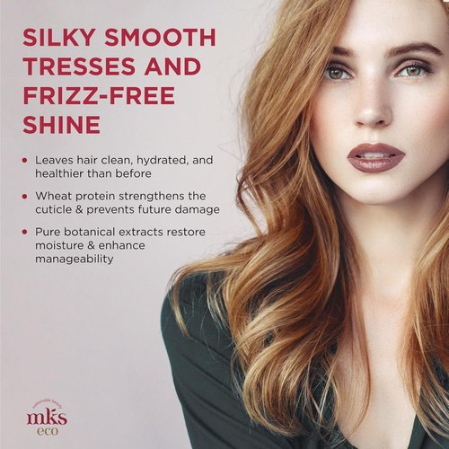 MKS Eco Nourish Shampoo & Hydrate Conditioner Set - Moroccan Argan Oil & Hemp Seed Oil | Vegan, 10 fl oz Each
