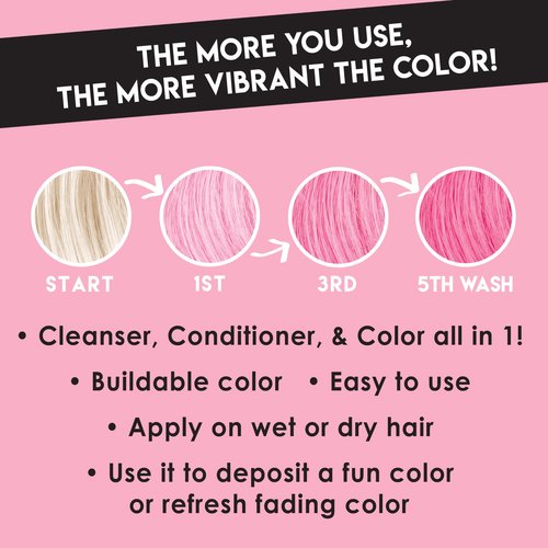 Color Lux Color Cleansing Conditioner, Blush, 3-in-1 Color Depositing Formula, Vegan, Sulfate-Free, Paraben-Free, 8.25 oz