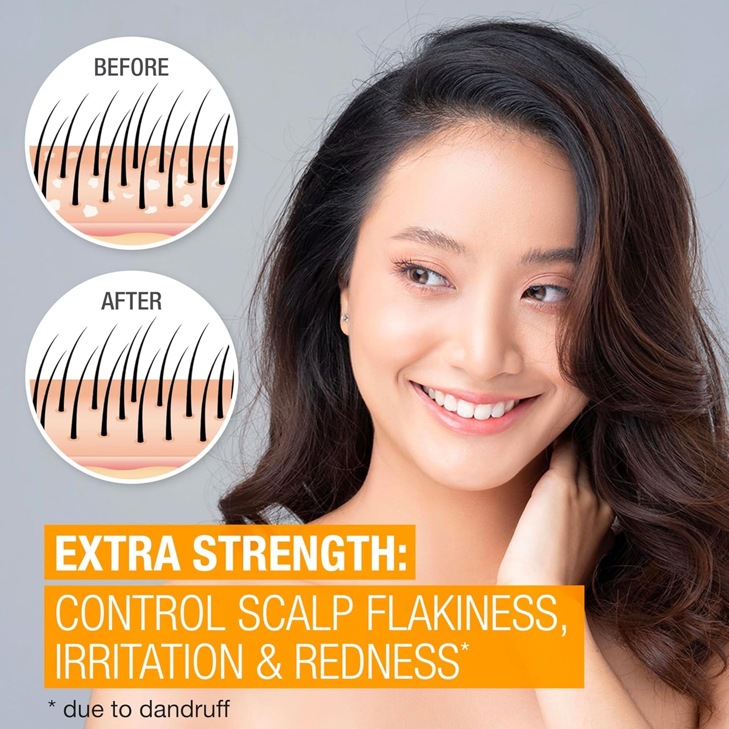 Neutrogena Scalp Therapy Anti-Dandruff Shampoo - Extra Strength with 3% Salicylic Acid | Fragrance-Free, 12 fl. oz