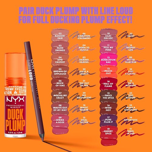 NYX PROFESSIONAL MAKEUP High Pigment Lip Gloss - Spicy Ginger Lip Plumper in Brown Of Applause