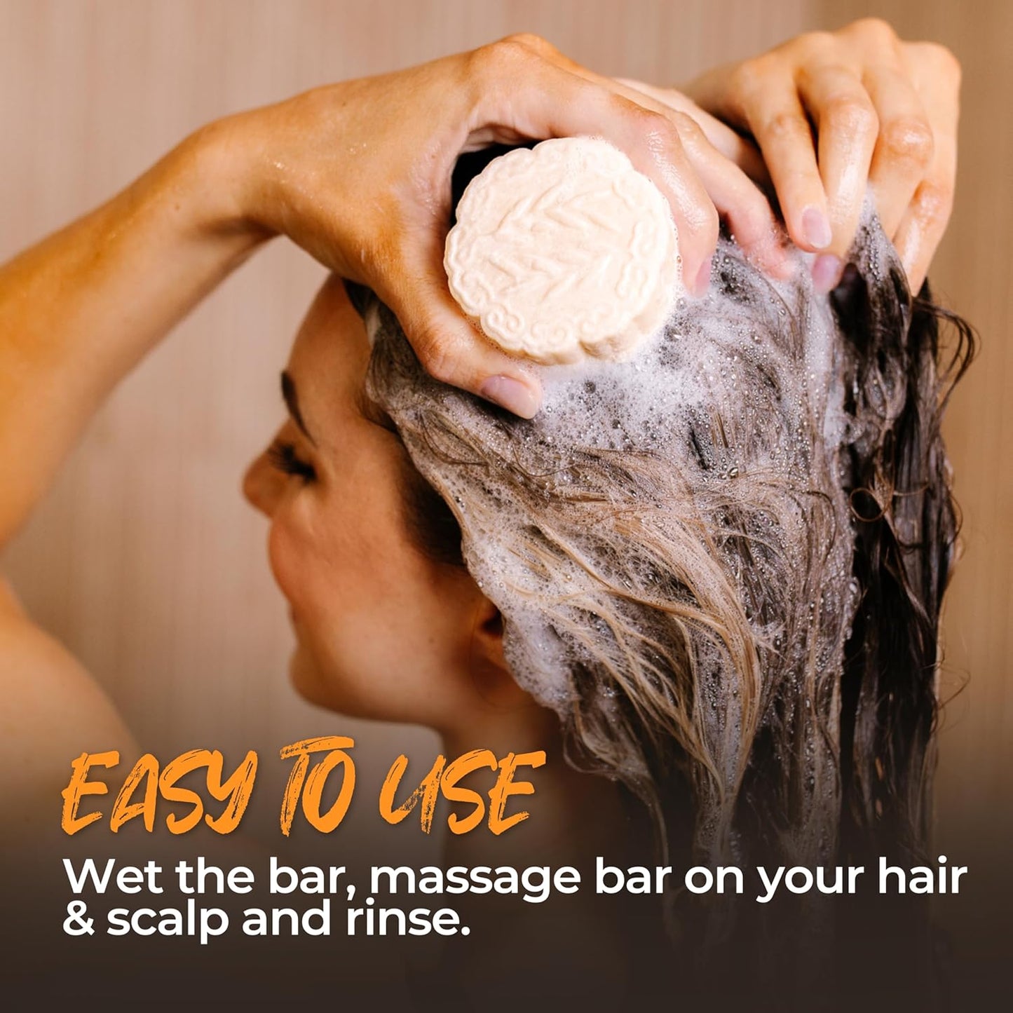 Viori Citrus Zest Shampoo Bar - Handcrafted All-Natural Essential Oil Formula | Sulfate-Free, Rice Water Enriched