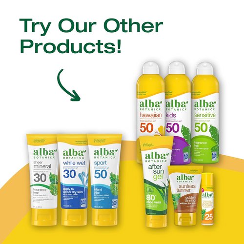 Alba Botanica Sunscreen Spray - Broad Spectrum SPF 15, Water Resistant & Biodegradable, 5 fl. oz.