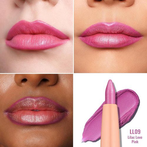 Oulac Waterproof Lipliner Pencil - Smooth, Creamy Formula for Precision Application | Vegan & Cruelty-Free, LL09 Lilac Love Pink