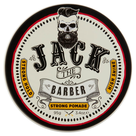 Jack The Barber Pomade - Firm Hold & High Shine for Classic Styles | Easy Wash-Out, Vegan, All Hair Types
