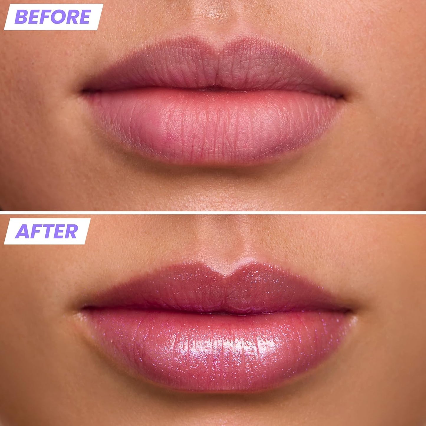 Wonderskin Lip Gloss - Hydrating Clear Glitter Blading Top Gloss for High Shine Finish | Holographic
