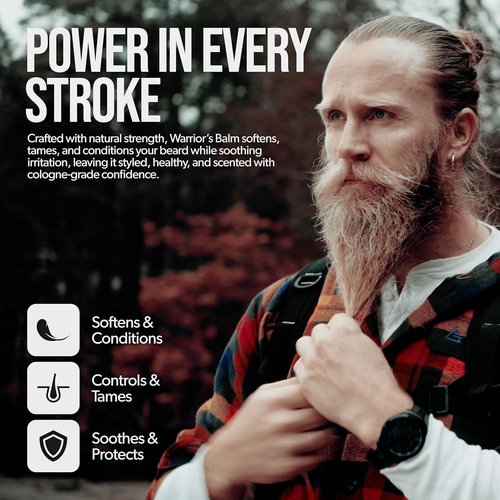 Beard Struggle Warrior’s Beard Balm - Non-Greasy, Low-Hold Formula with Cologne-Grade Fragrance | 50g