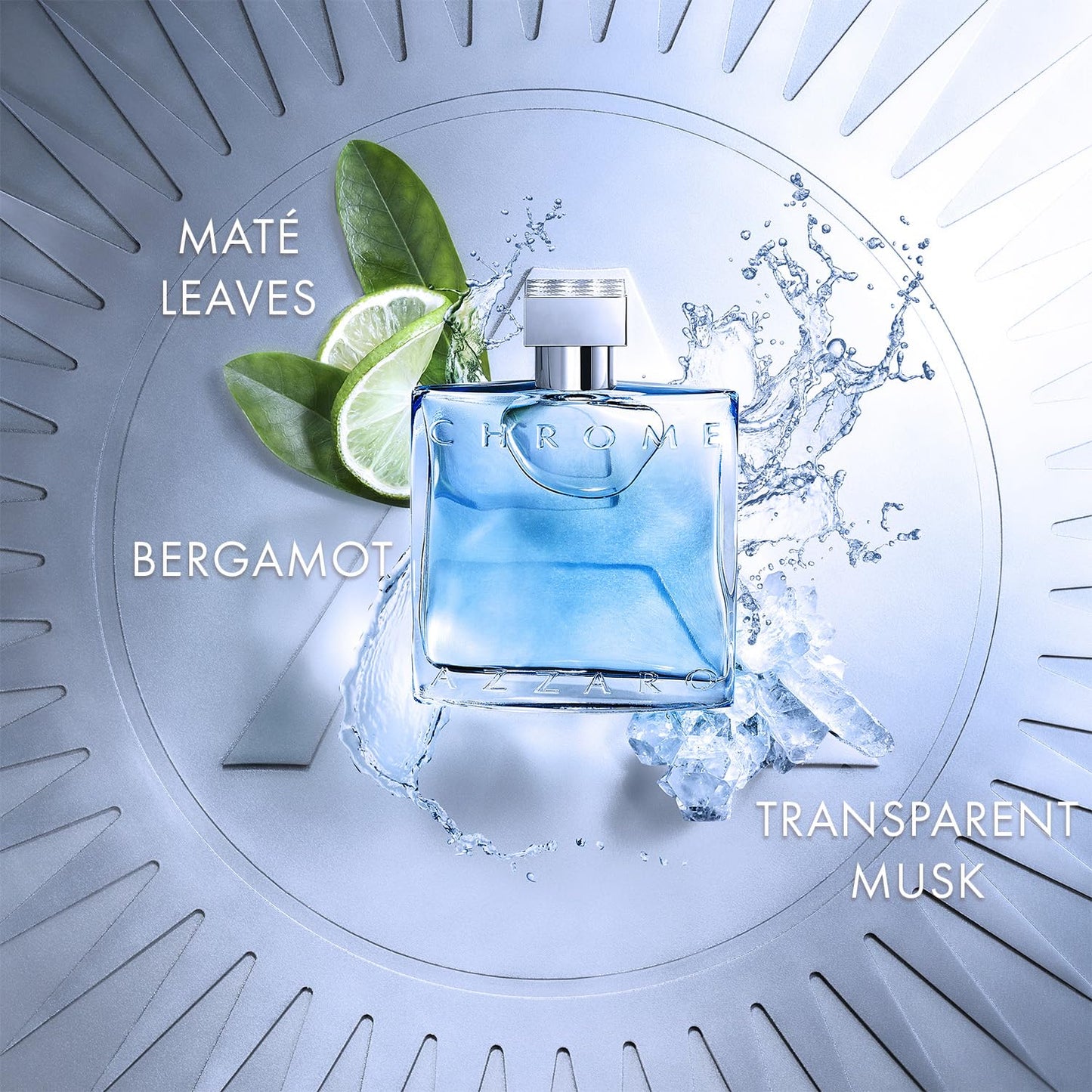 Azzaro Chrome Eau de Toilette | Fresh Aquatic Men's Cologne with Citrus & Woody Notes - Ideal Summer Fragrance