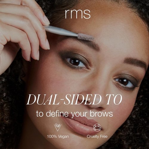 RMS Beauty Back2Brow Eyebrow Brush & Spoolie - Professional Dual-Sided Tool for Perfect Brow Shaping - 100% Vegan & Cruelty-Free