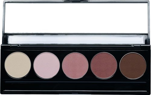 Pure Ziva Vegan Eyeshadow Palette - Matte Warm Tone Rose Pink & Brown | Talc-Free, Paraben-Free, Cruelty-Free