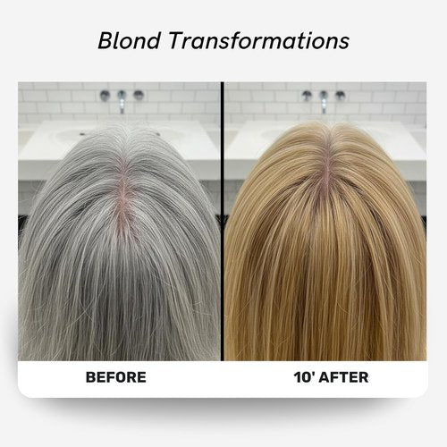 Polar Haircare - Blonde Coloring Shampoo for Gray Hair | Vegan, Ammonia-Free Formula for Men & Women