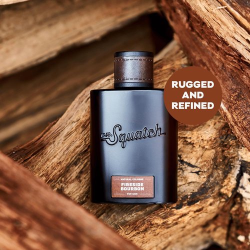 Dr. Squatch Natural Cologne for Men - Fireside Bourbon Scent with Scent-Lock Technology - 1.7 fl oz