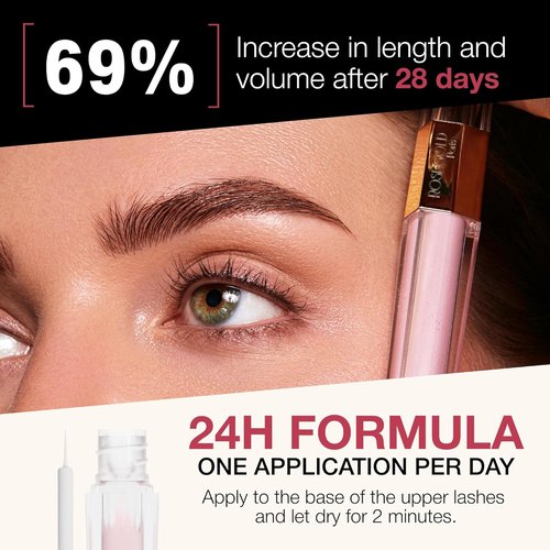 ROSEGOLD ROSELASH Growth Serum - Achieve Fuller, Longer, Thicker Lashes | 95% Natural, Vegan, Made in France