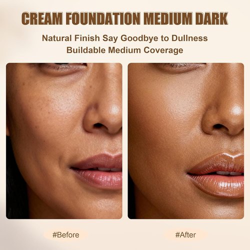 HECI BEAUTY Tinted Foundation Stick - Hydrating Balm to Cream Foundation, Medium Dark 04, 0.25 oz