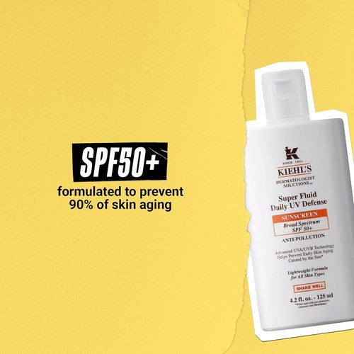 Kiehl's Super Fluid UV Defense Sunscreen SPF 50+ - Lightweight, Matte Finish, UVA/UVB Protection, Non-Comedogenic