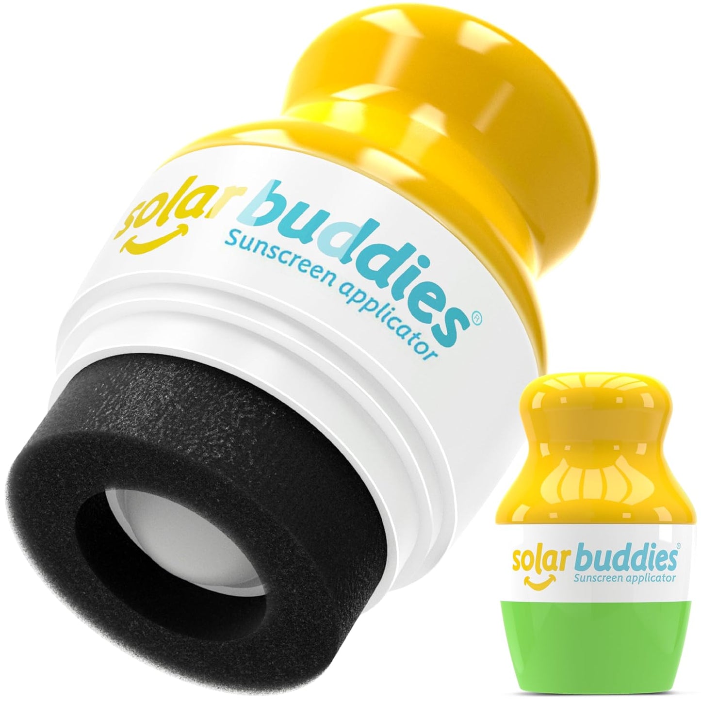 Solar Buddies Sunscreen Applicator - Refillable Roll-On Sponge for Kids & Adults | 3.4fl oz Green