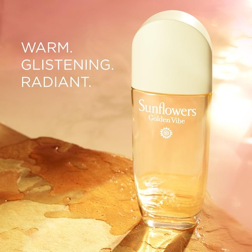 Elizabeth Arden Sunflowers Golden Vibe Women's Perfume - Floral Eau de Toilette with Vanilla & Coconut, 3.3 fl oz
