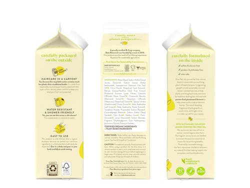 Babo Botanicals Purifying Shampoo & Conditioner Bundle - Lemon Tea Tree & Grapefruit for Flat, Oily Hair - Adds Body & Shine