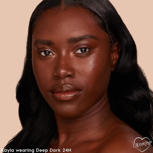 ColourPop Pretty Fresh Tinted Moisturizer - Hydrating Skin Tint for Glowy Summer Makeup - Deep Dark 24N (1.45 oz)