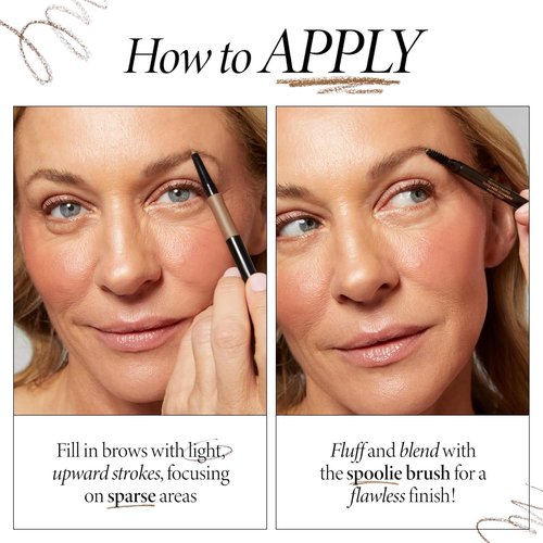 Laura Geller New York INKcredible Waterproof Brow Pencil - Long-Lasting Eyebrow Filler with Spoolie Brush (01 Blonde)