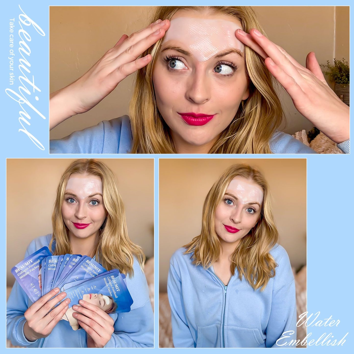 Okela Forehead Wrinkle Patches Overnight 20 pcs with Collagen, Vitamin, Anti Wrinkle Patches, Forehead Wrinkles Beauty Treatment