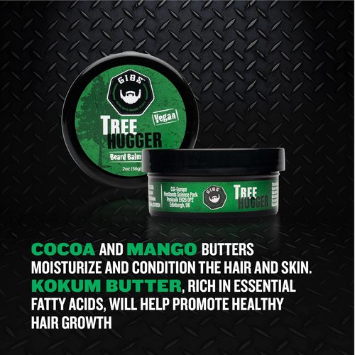 GIBS Grooming Tree Hugger Beard Balm - Nourishing Formula for Soft, Manageable Beards | 2 oz