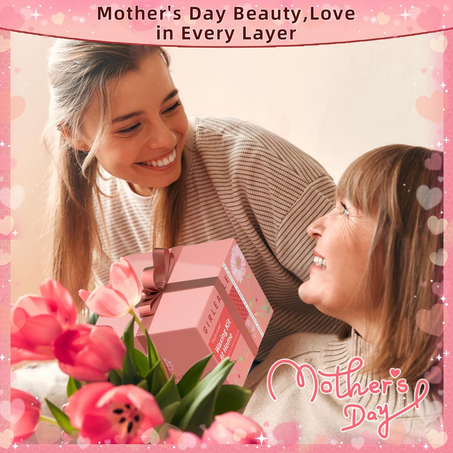 Waxing Kit for Women and Men, GIRLEARLE Wax Warmer Hair Removal at Home with Beads, Multiple Formulas Target Different Types of Sensitive Skin Body, Brazilian Bikini, Eyebrow, Facial