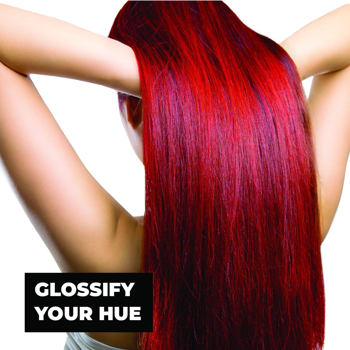 Keracolor High Shine Tinted Hair Gloss - Sheer Color-Enhancing In-Shower Treatment, Red, 8 Fl Oz