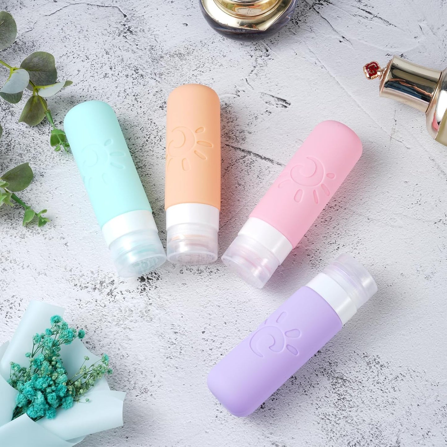 Zafit Travel Bottles - TSA Approved 3oz Leak Proof Toiletry Containers | Refillable Liquid Travel Accessories