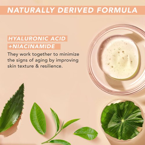 Beauty by Earth Under Eye Cream - Cooling Anti-Aging Hyaluronic Acid Eye Gel for Dark Circles, Puffiness & Wrinkles