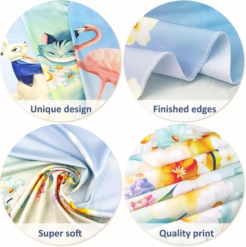 Cheerland Floral Tablecloth - 9x5 Ft Fabric for Tea Party & Spring Celebrations | Alice in Wonderland Theme