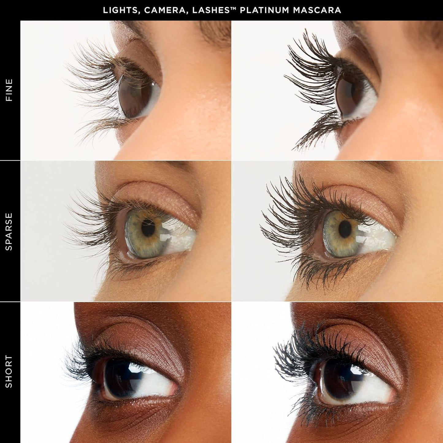 Tarte Lights, Camera, Lashes Platinum Volumizing Mascara - Black Tinted Peptide Serum for Volume & Length, Vegan & Cruelty-Free