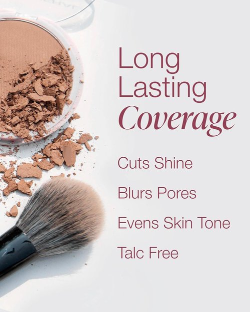 Mineral Fusion Pressed Powder Foundation - Matte Finish for Fair Skin with Pink Undertones | Age-Defying, Talc-Free, Vegan (Cool 1)