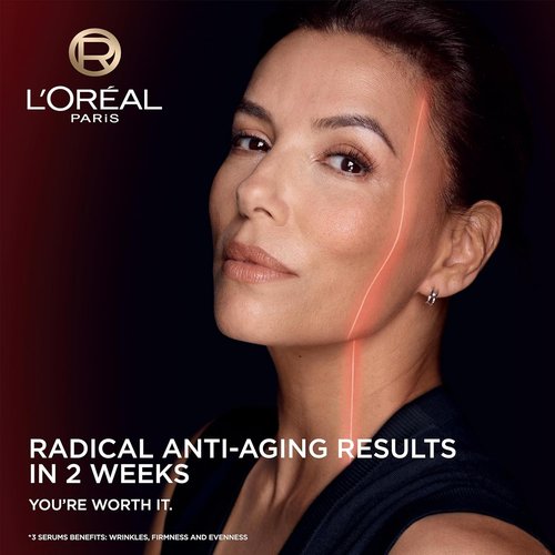 L'Oreal Paris Revitalift Triple Power Face Serum - Anti-Aging Formula for Wrinkle Reduction & Skin Firming