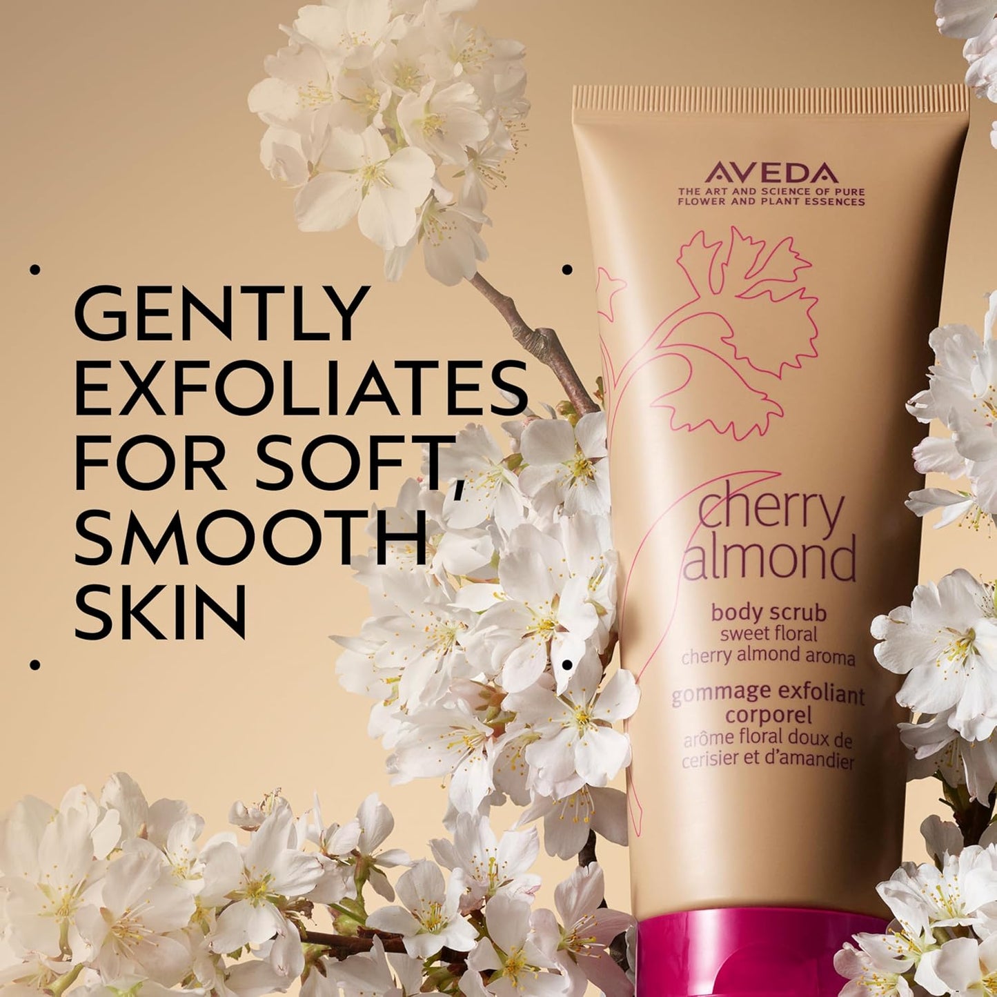 Aveda Cherry Almond Body Scrub - Sweet Almond Oil & Cherry Blossom Extract | 98% Naturally Derived, 6.7 Fl Oz