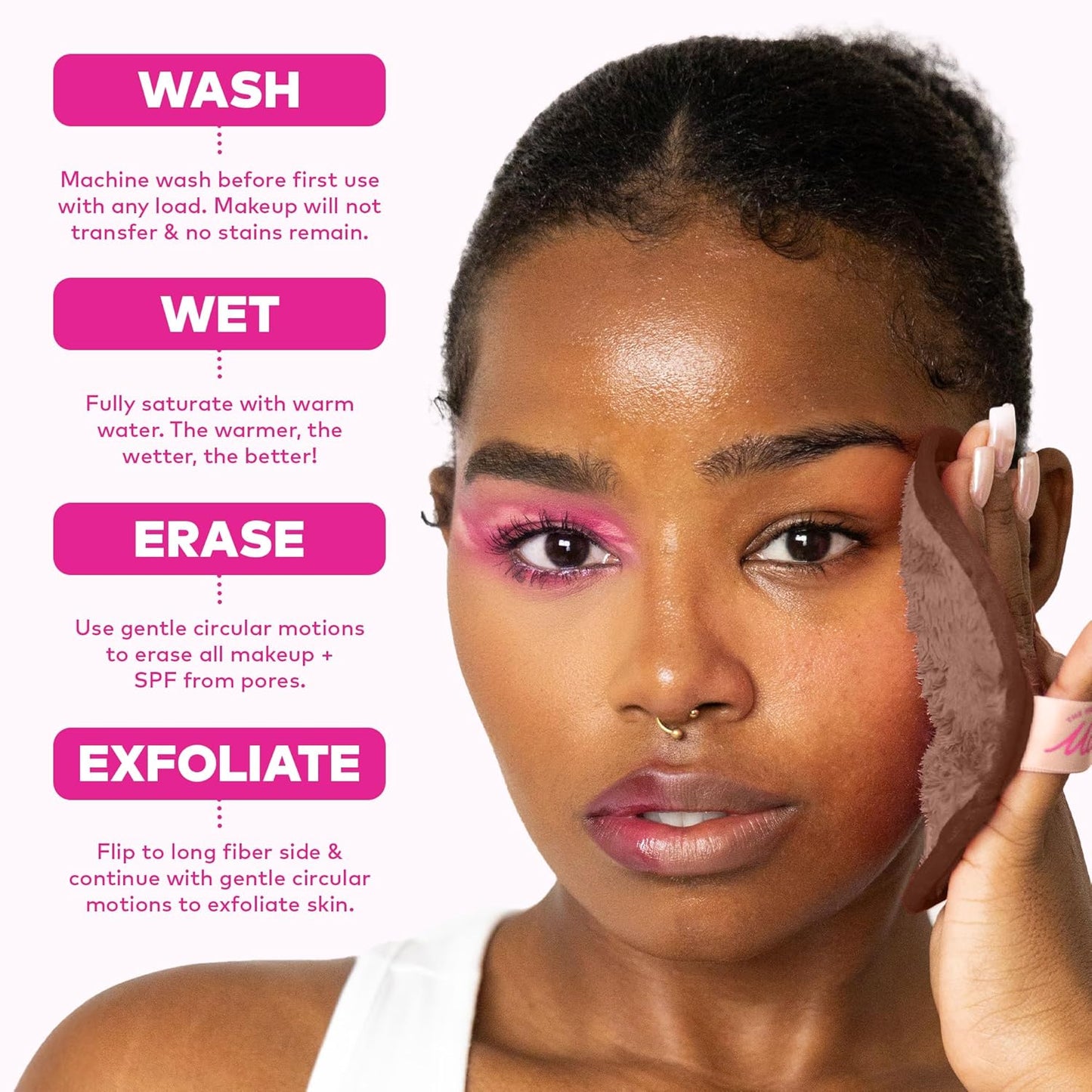 Skiennix 7-Day Makeup Remover Set - Effortlessly Erase All Makeup with Just Water | 7 Count