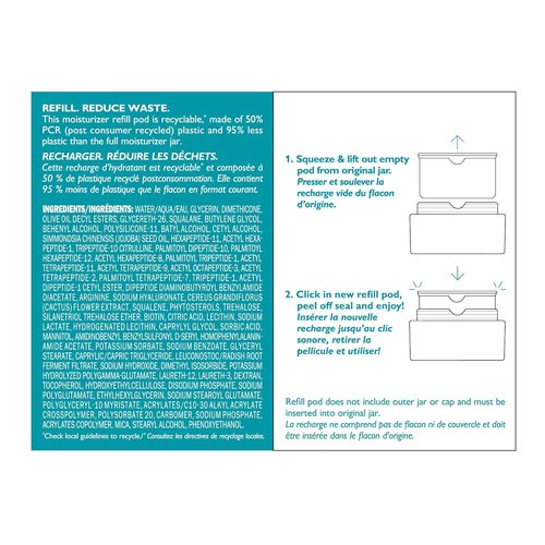 Peter Thomas Roth | Peptide Skinjection™ Moisture Infusion Cream Refill Pod - 1.7 Fl Oz | Boost Firmness & Elasticity, Reduce Fine Lines & Dryness