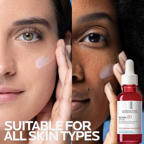 La Roche-Posay Pure Retinol Face Serum - Anti-Aging Formula with Vitamin B3 for Sensitive Skin | 1.0 Fl. Oz