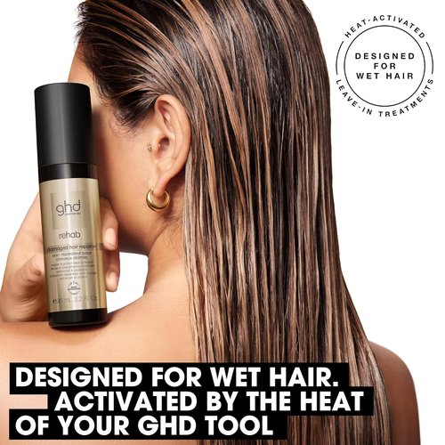 Ghd Rehab Leave-In Hair Treatment - Enhance Hair Condition While Drying & Styling | No Rinse Needed