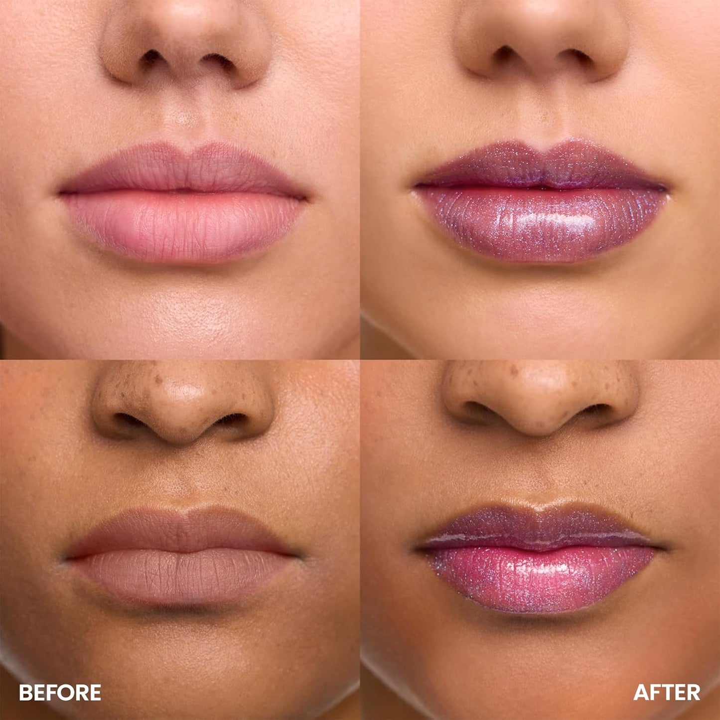Wonderskin Lip Gloss - Hydrating High Shine Finish Lip Makeup | Blue Glitter