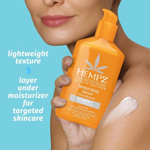 Hempz Citrus Blossom Body Serum - Lightweight & Fast Absorbing with Vitamin C | 8.5 fl. oz.