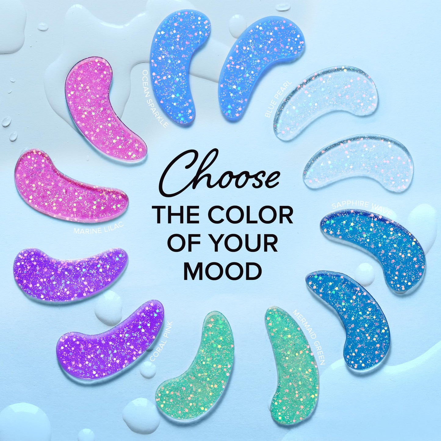 MAREE Eye Gels - Under Eye Patches for Puffy Eyes and Dark Circles with Natural Marine Collagen & Hyaluronic Acid - Anti-Aging Masks for Face to Soothe Puffiness - Undereye Mask Patches