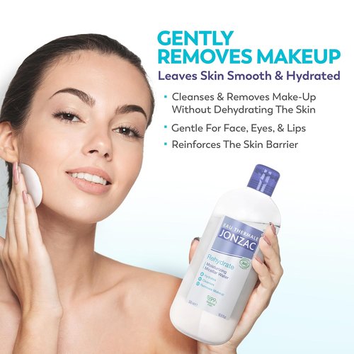 Eau Thermale Jonzac Organic Micellar Water - Hydrating Makeup Remover for Sensitive Skin - 16.9 Fl Oz
