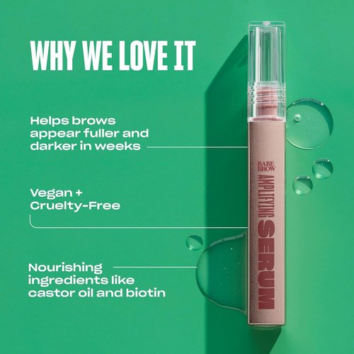 Babe Original Eyebrow Serum - Thicker Brows with Castor Oil, Biotin & Repairing Amino Acids