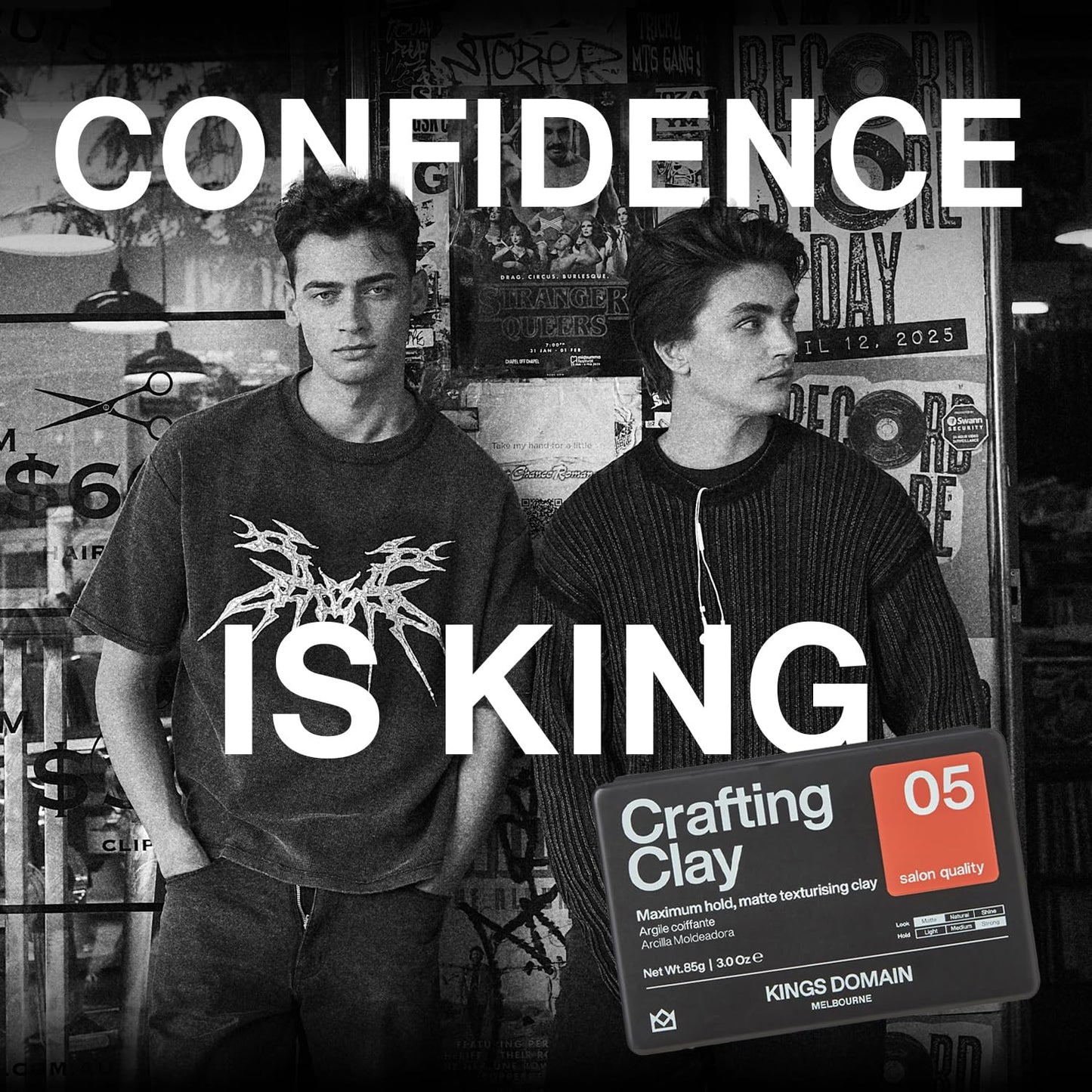 Skiennix Crafting Clay - Strong Hold Hair Paste for Men | Matte Finish for Structure & Texture