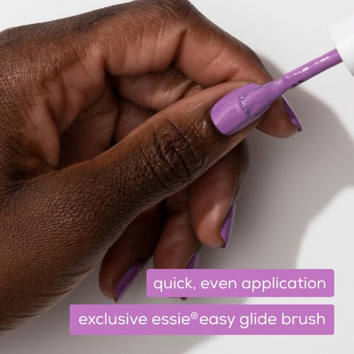 essie Nail Polish, Salon-Quality Mid-tone Pink Shimmer Nail Polish, Vegan, One Way For One, 0.46 fl oz