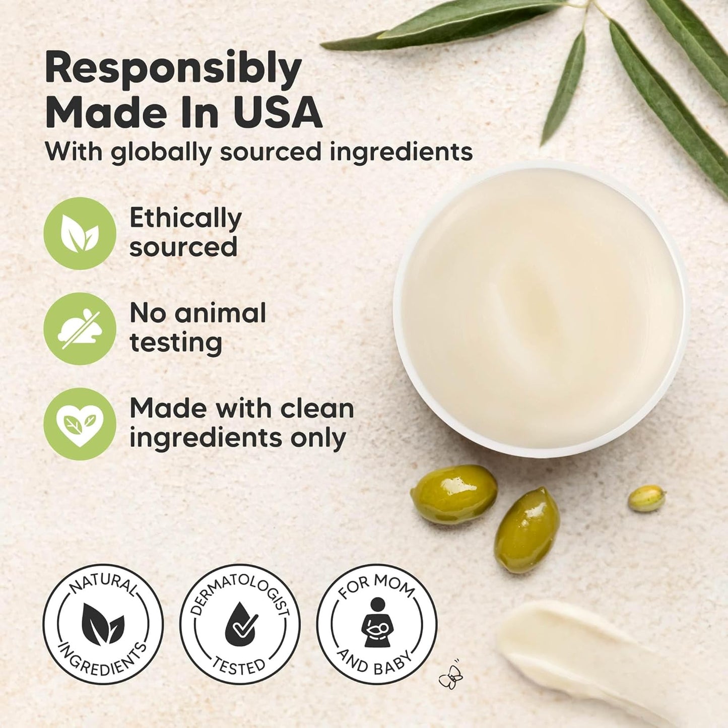 Skiennix Organic Nipple Butter - Natural Relief for Cracked Sore Nipples | 2oz Nursing Cream