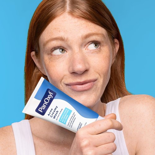 PanOxyl Acne Creamy Wash - 4% Benzoyl Peroxide Treatment for Clear Skin | 6 Ounces