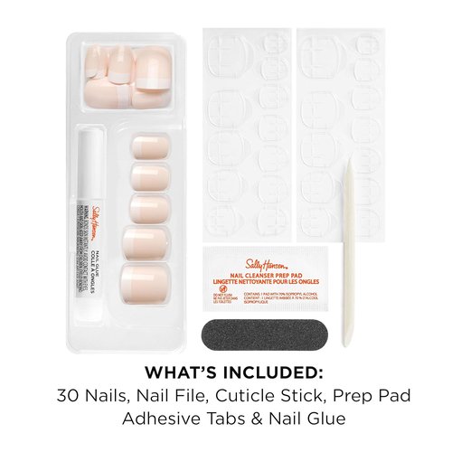 Sally Hansen Salon Effects® Press On Nails - À La Mode, Square Shape, Non-Damaging Adhesive Included