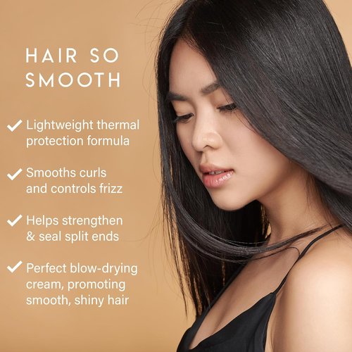 ALURAM Coconut Water Smoothing Cream - Frizz-Free Shine for All Hair Types | 6 Fl Oz
