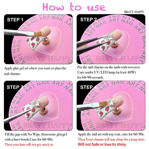 BBATT-HAPPY 170PCS Nail Charms for Acrylic Nails,Silver Star Planet Cross Door Handle Billiards Dice Mechanical Parts Alloy Resin Nail Art Accessories,Nail Jewels for Nail Art Supplies Craft DIY